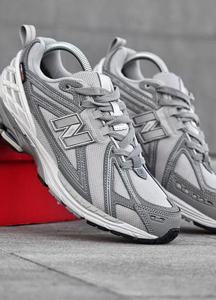 Кросівки чоловічі new balance 1906 r світло сірі термостійкі з нейлону і замші красиві на хлопця стильні круті на зиму нью беленс