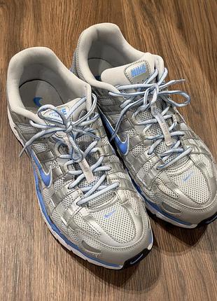 Кросівки чоловічі nike сірі з блакитним