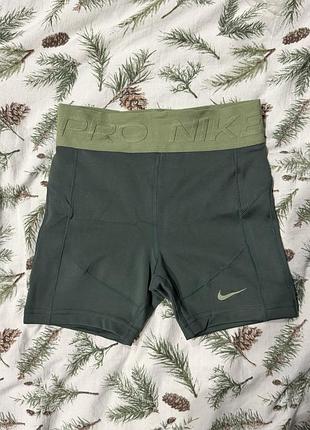 Шорти дитячі nike pro оливкові