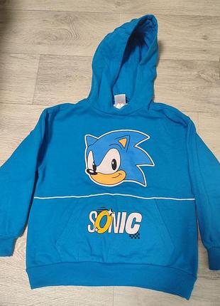 Світшот для хлопчика sonic синій 128/134