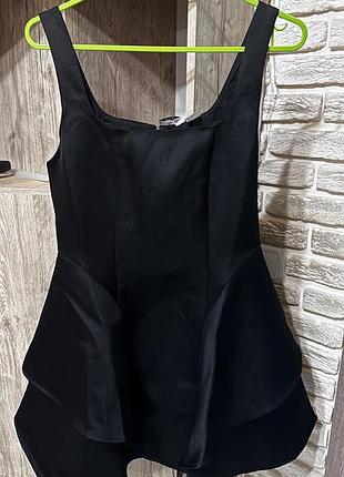 Коротка жіноча сукня h&m чорна
