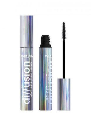 Туш для вій parisa cosmetics diffusion long lash sensational 12 мл (8435689009372)