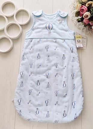 06 месяцев, 4-8 кг. новый детский спальный мешок для мальчика matalan (маталан) артикул 28744