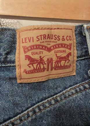 Джинсовые шорты levi's high waisted mom shorts из плотного денима — w23 / xxs 4