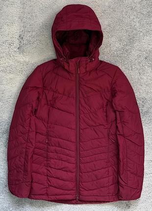 Жіночий пуховик jack wolfskin selenium down jacket 700 куртка рожева бордова s