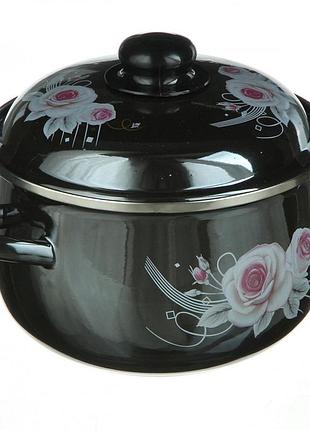 Каструля 1345 емаль 2,5л 18см