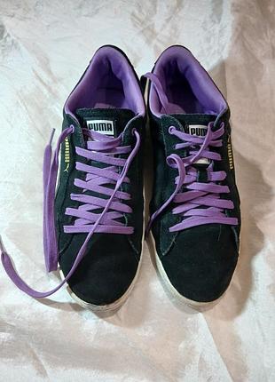Женские кроссовки из натуральной замши,puma