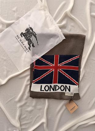 Шарф burberry london  / шарф барбері 32*180см