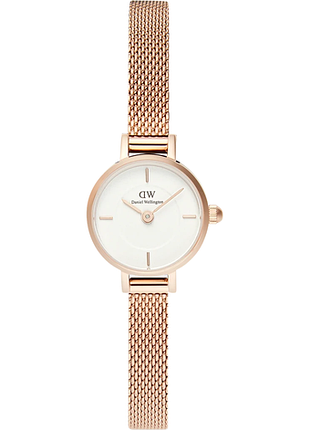 Годинник жіночий daniel wellington petite mini dw00100744 сталевий корпус wr 30 м білий циферблат