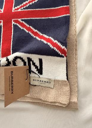 Шарф burberry london beige / шарф барбері 32*180см