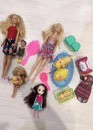 Ляльки для дівчинки barbie mattel з аксесуарами