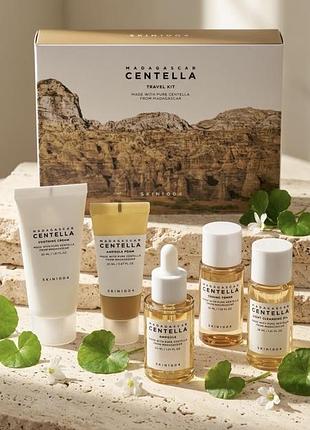 Набір для догляду за обличчям skin1004 madagascar centella travel kit 5 продуктів