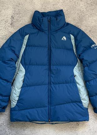 Дутий зимовий пуховик nike acg down fill puffer куртка найк ацг синій xl y2k