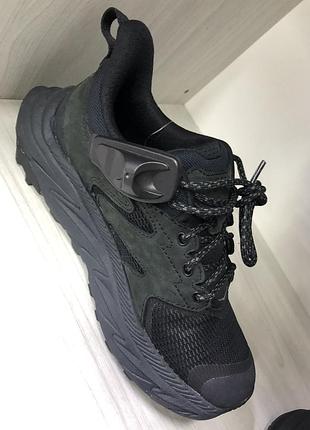 Чоловічі / жіночі трекінгові кросівки hoka anacapa 2 low gtx у повністю чорному забарвленні (black/black).36;45 1/3