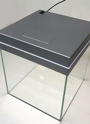 Аквариум nanocube 16 л с led серебро