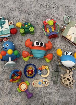 Набір розвивальних іграшок для немовлят, різнокольоровий, пластик
