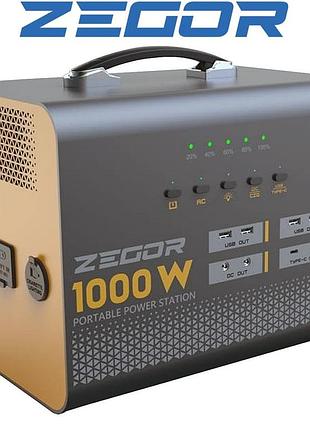 Инверторная аккумуляторная зарядная станция zegor yc1100 1000 вт, 1137,6 вт/час