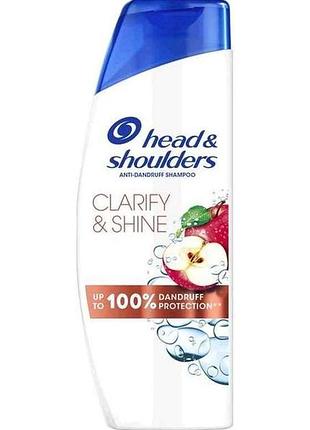 Шампунь проти лупи clarify shine очищення та блиск 400мл тм head shoulders