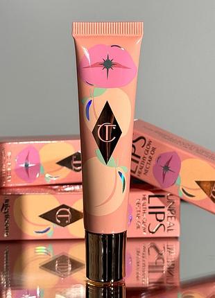 Увлажняющее масло для губ charlotte tilbury unreal lips healthy glow nectar oil (juicylicious pure peach) 14 ml