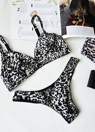 Шовковий комплект білизни intimissimi бюстгальтер emma
