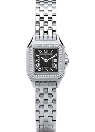 Часы женские royal london 21539-02 стальной корпус wr 30 м чёрный циферблат