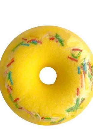 Бомбочка для ванны 140г пинна donut caramel pear (желтая) тм milky dream