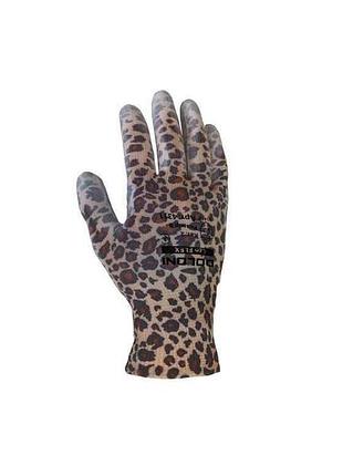 Перчатки рабочие d-flex eco 4311 8(m) трикотажные с полиуретановым покрытием для точных работ тм doloni