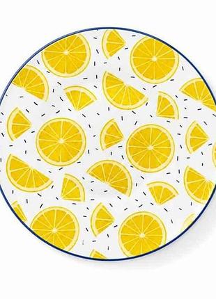 Тарелка основная 20см lemon 717717-44 тм snt