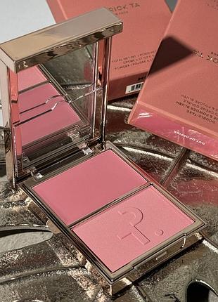Палетка румʼян patrick ta major double-take creme & powder blush duo (out of office) 10 g