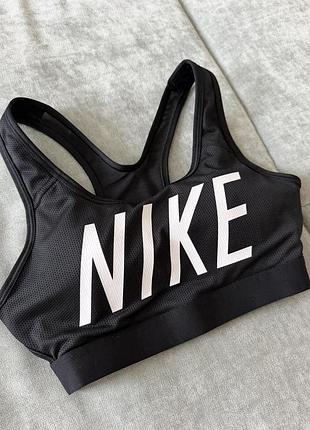 Жіночий спортивний топ бра nike dri-fit чорний розмір xs