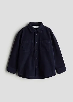 Вельветова рубашка сорочка h&amp;m