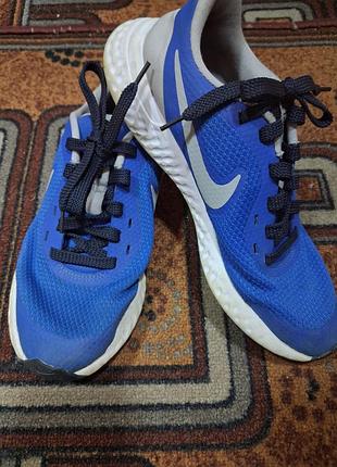 Кросівки nike сині з білим, довжина устілки 25 см