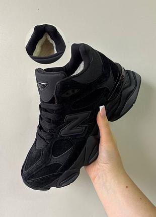New balance 9060 black goretex fur
