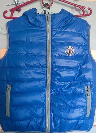 Жилетка для хлопчика moncler синя розмір s