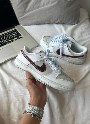 Кроссовки nike dunk low sail burgundy crush
