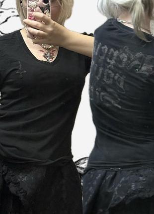 † judas sinned “repent your sins” rhinestone tee
