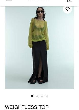 Светр жіночий knitlab weightless top жовтий