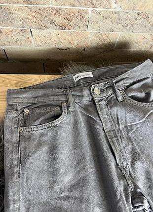 Джинси труби zara з блискітками 2