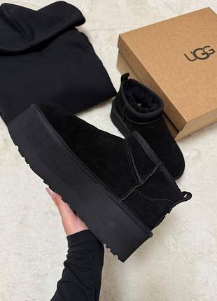 ❄️ugg ultra mini platform black 3