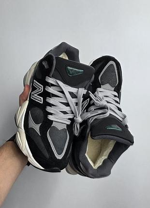 New balance 9060 | fur 
• black grey •