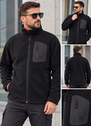 Мужская флисовая куртка на мембране hi gear p.xl черная