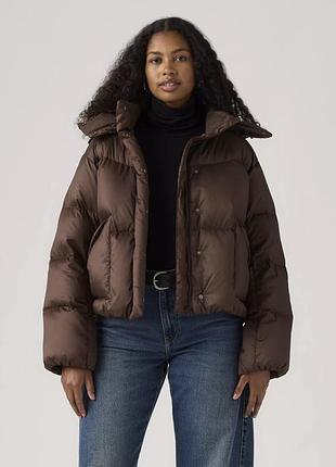 Оригінальний жіночий пуховик levi’s western bubble shortie puffer