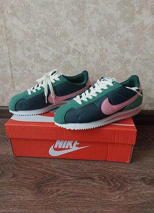 Кросівки nike cortez green fir sail pinksicle