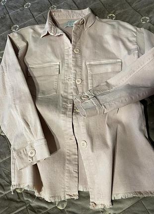 Джинсова рубашка zara , розмір 152