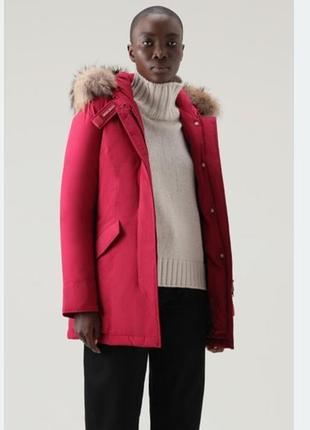 Пуховик жіночий woolrich arctic parka, бордовий