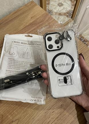 Чохол-кросбоді для iphone 15 pro max з magsafe