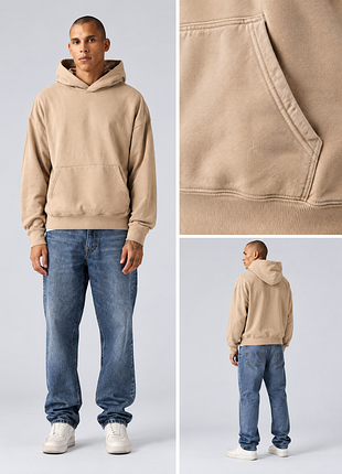 Levi’s soft boxy garment dye hoodie sweatshirt / мужской худи levi’s | оригинал | xl