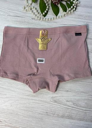 Трусики шортики  жіночі з бавовни в рубчик від бренду aonidasi арт. 5245🎀