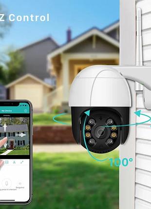 Відеокамера ip wi-fi ptz-d4 купольна поворотна ip66