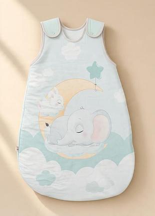 Спальник детский baby veres слоненок хлопок утепленный 1.5 tog 0-9 месяцев